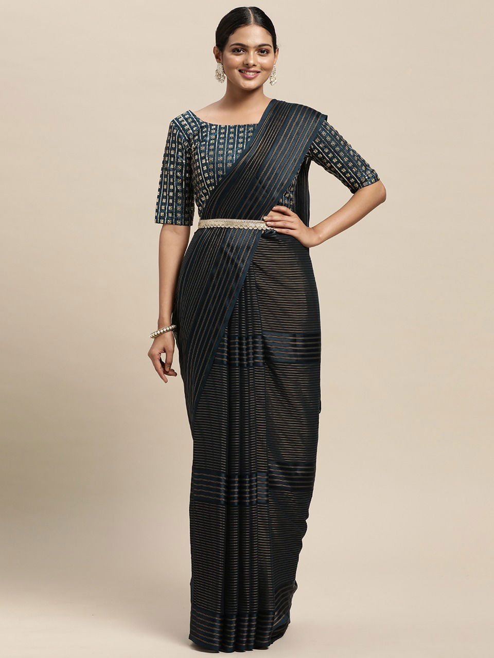 Jully Designer Stylish Party Wear Georgette Heavy Saree Collection